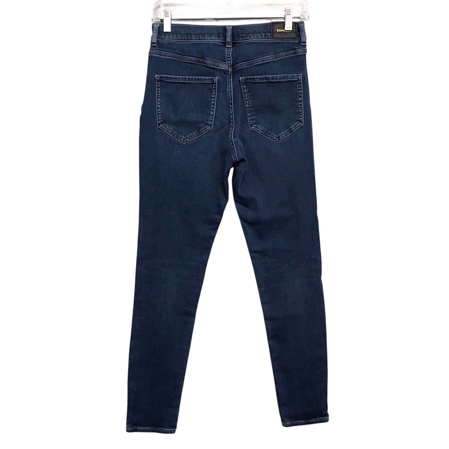 Jeans Skinny By Express In Blue Denim, Size:2