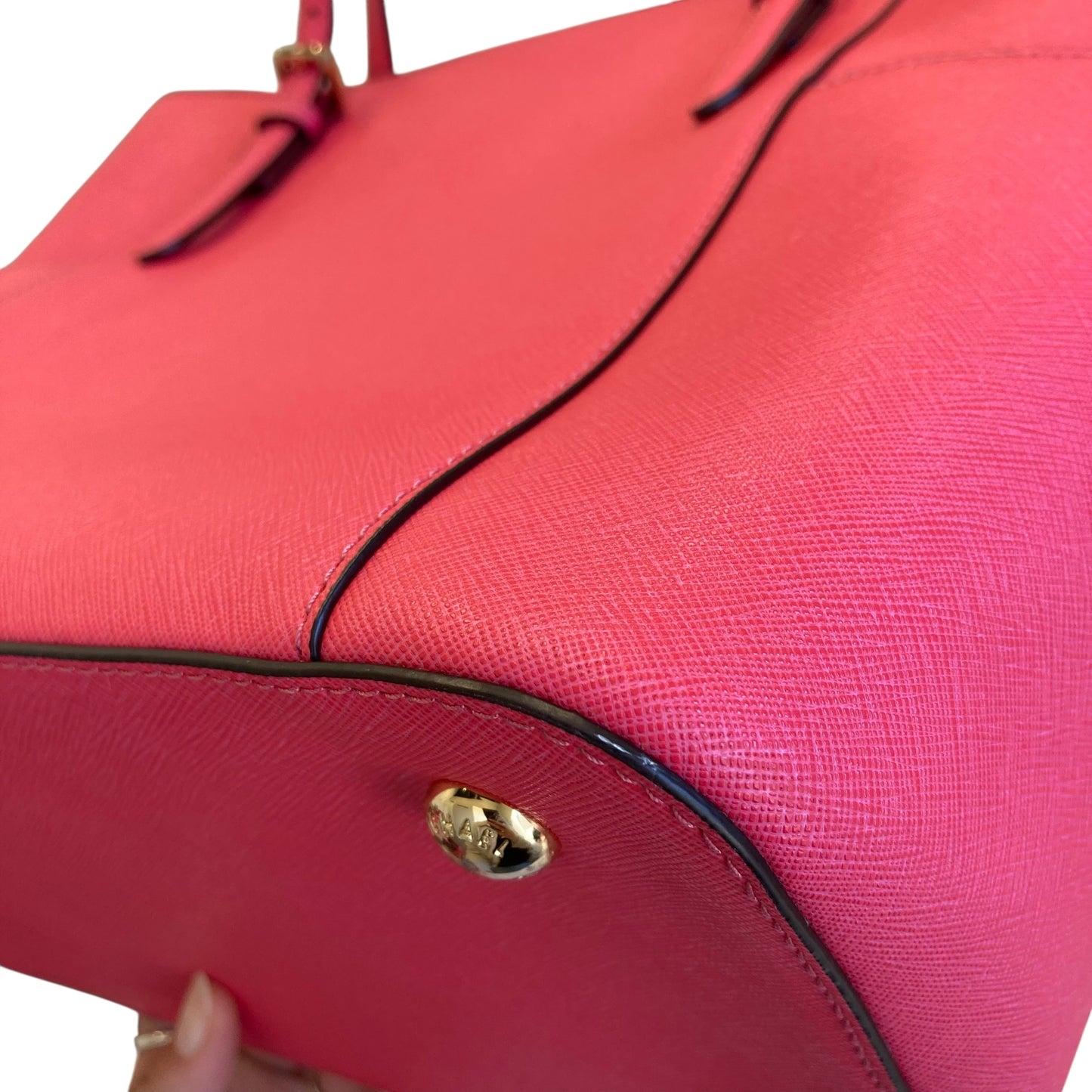 Handbag Designer By Michael Kors In Pink, Size:Medium