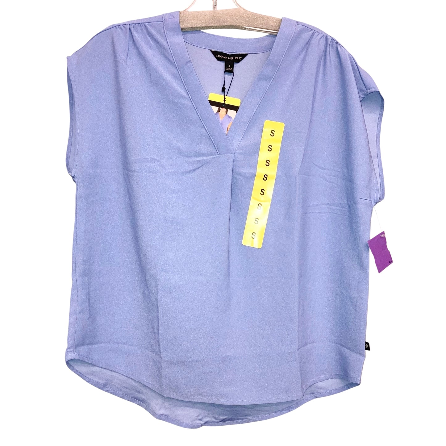 Top Sleeveless Basic By Banana Republic In Blue, Size:S