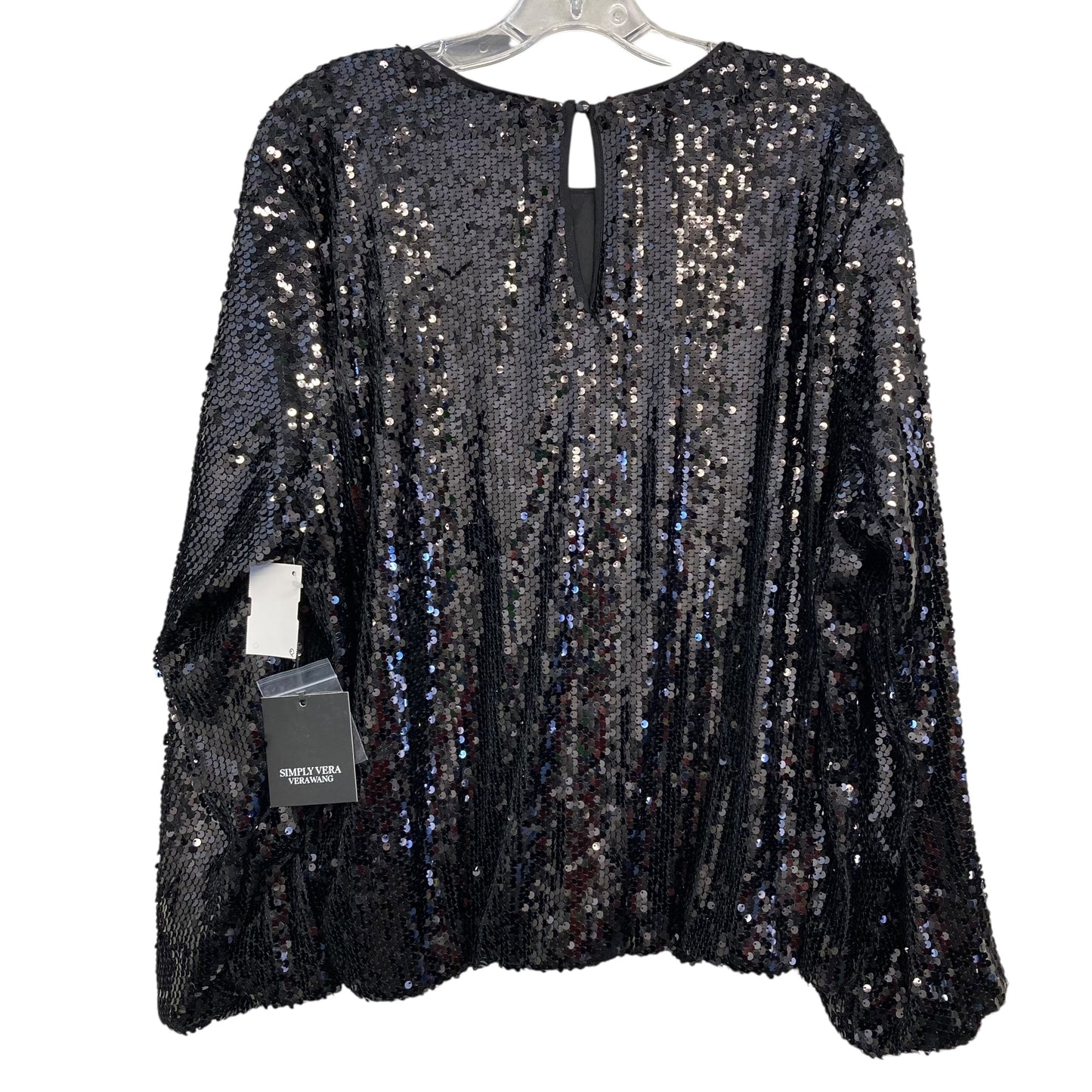 Top Ls By Simply Vera In Black, Size:Xl