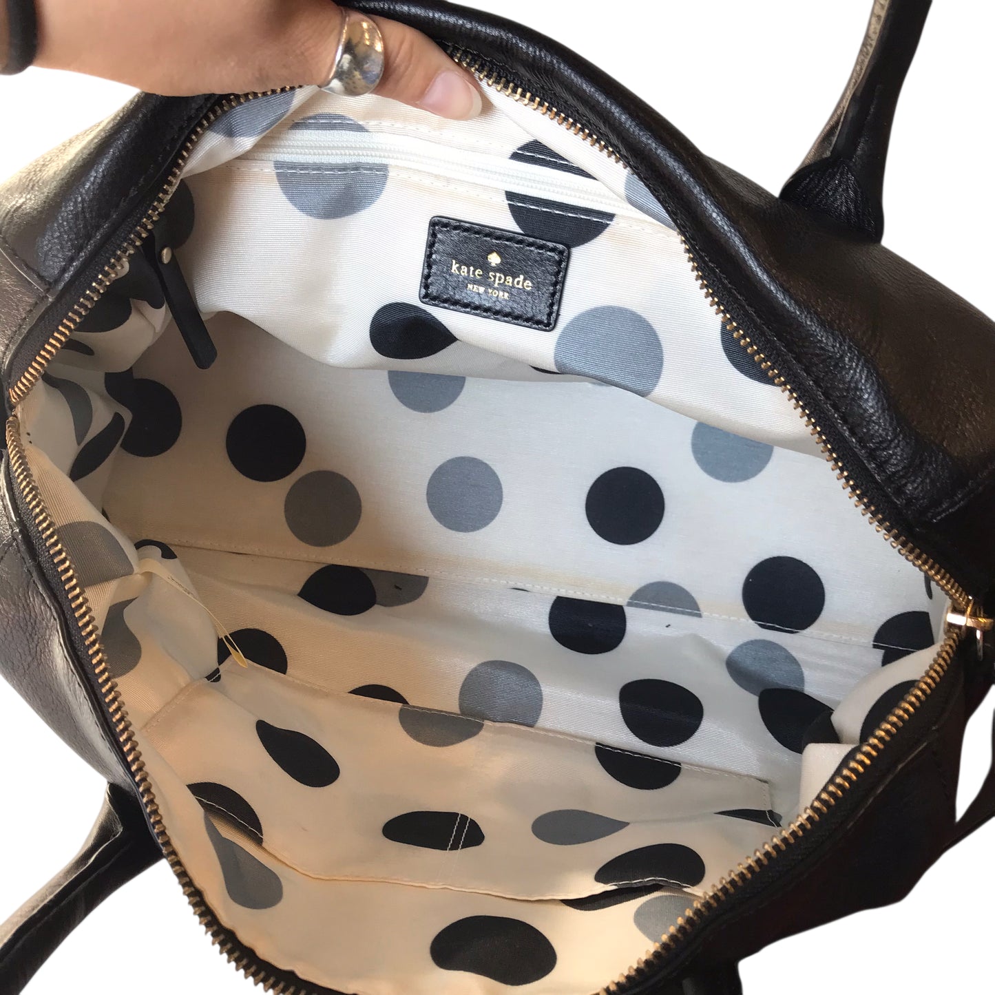Handbag Designer By Kate Spade In Black, Size:Medium