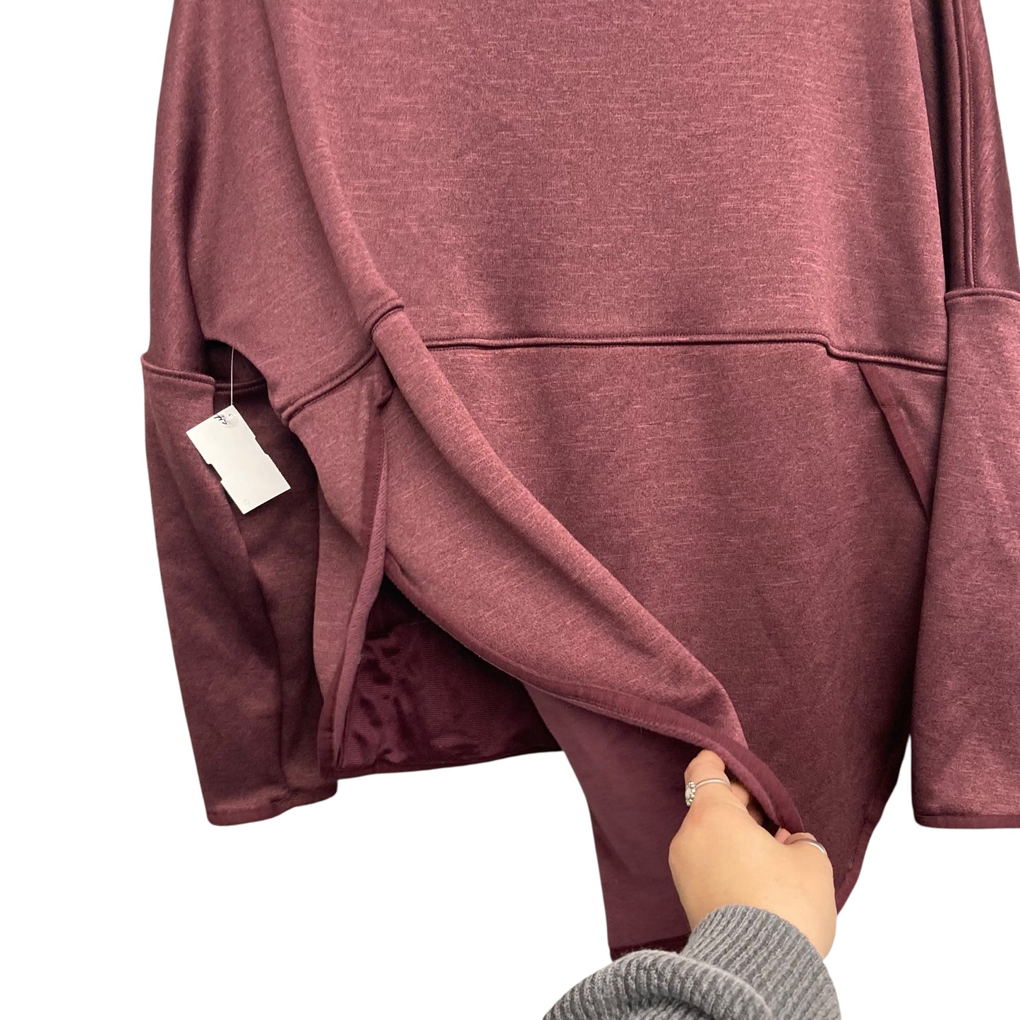 Athletic Top Ls By The North Face In Red, Size:M