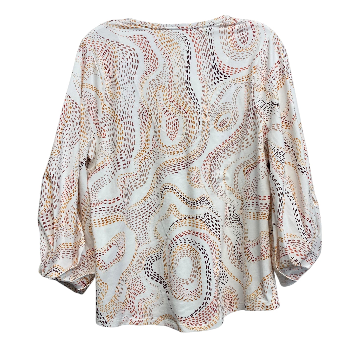 Top Ls By Chicos In Cream & Tan, Size:M