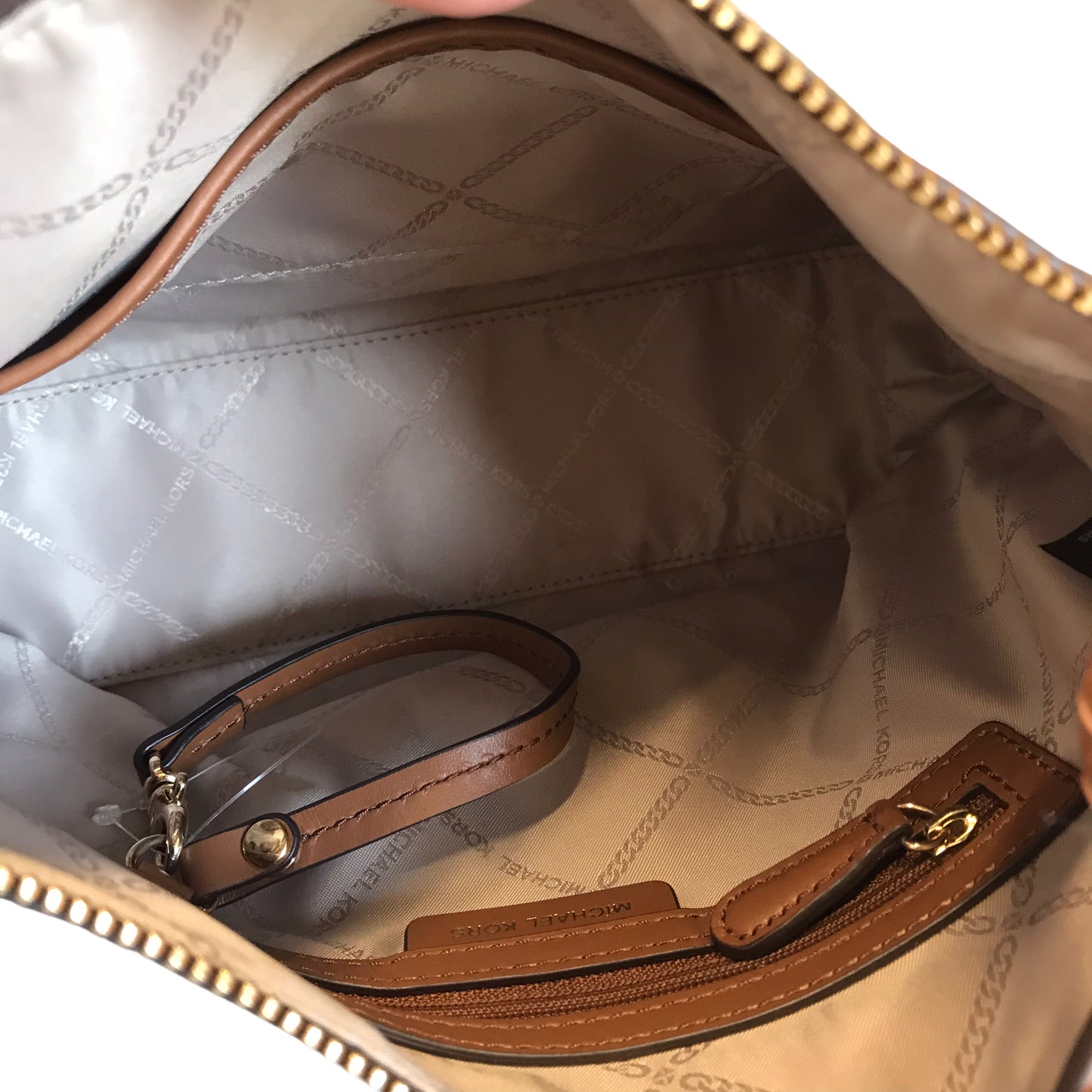 Crossbody Designer By Michael Kors In Brown, Size:Medium