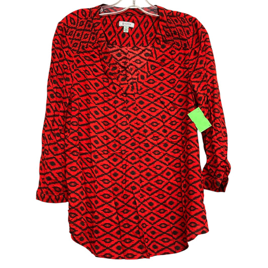 Top Ls By Susina In Black & Red, Size:S