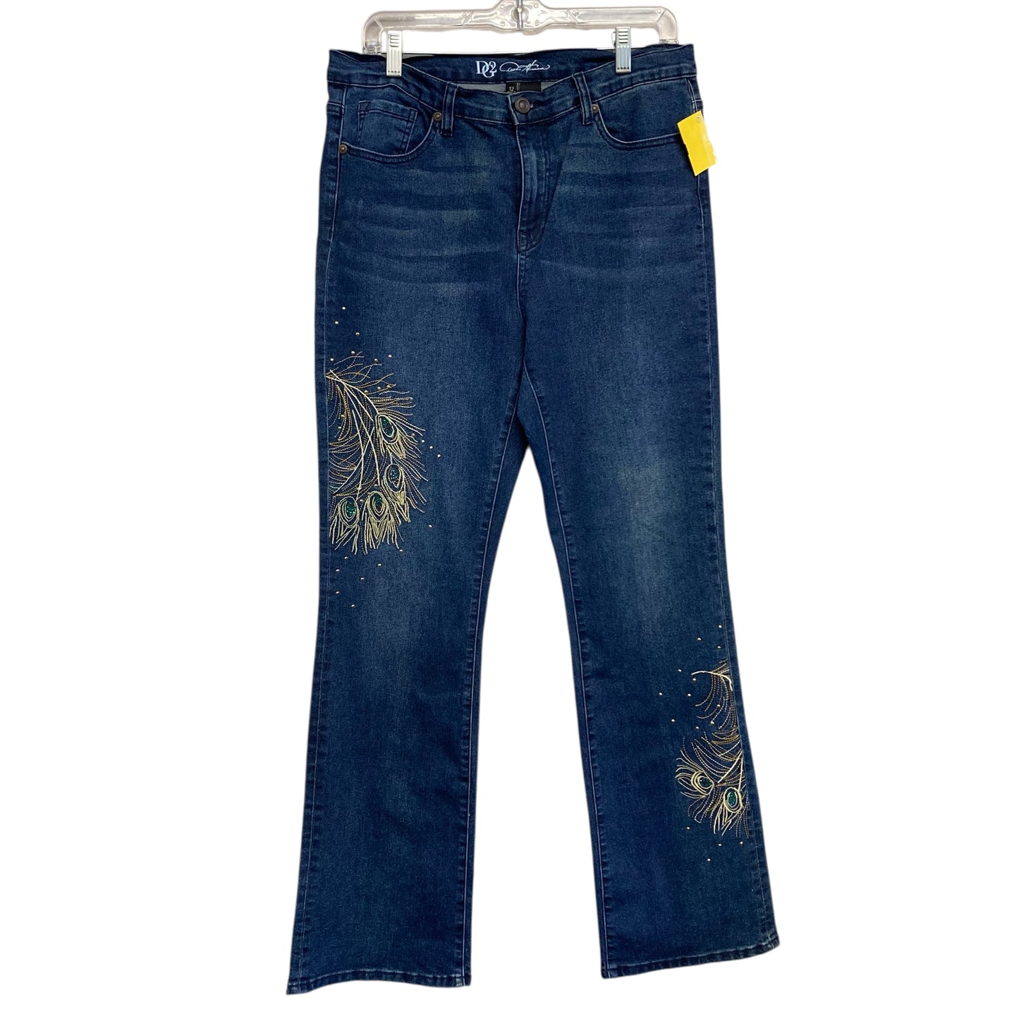Jeans Boot Cut By Dg2 In Blue Denim, Size:12