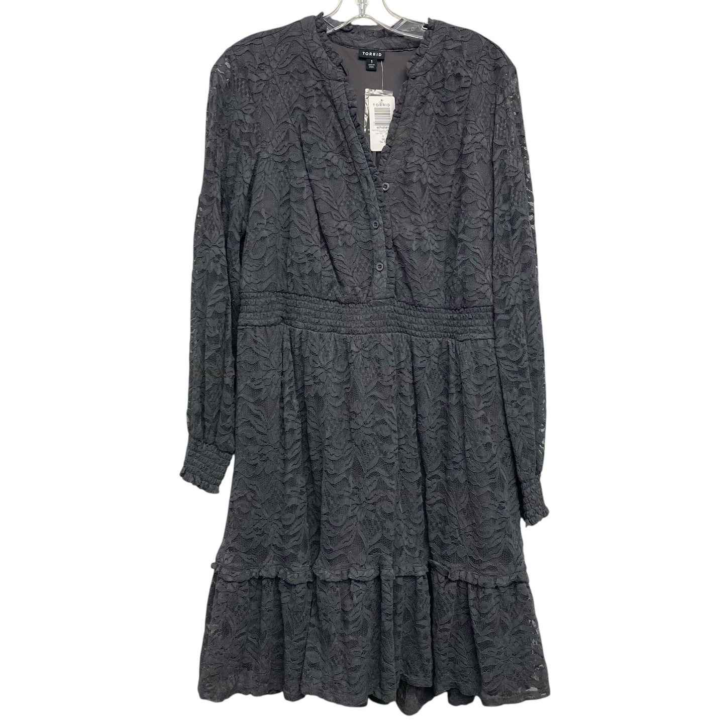 Dress Party Short By Torrid In Grey, Size:1X