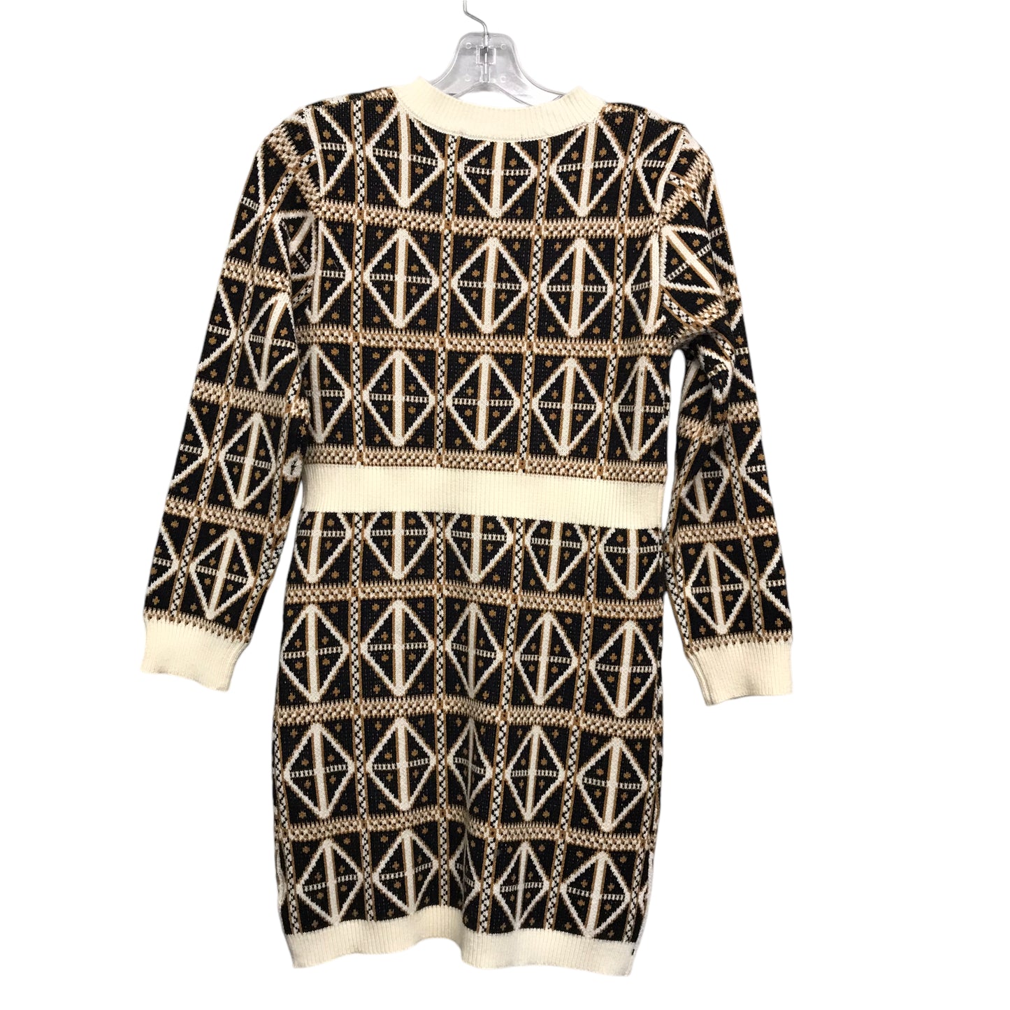 Dress Sweater By Alicedudu In Black & Cream, Size:L