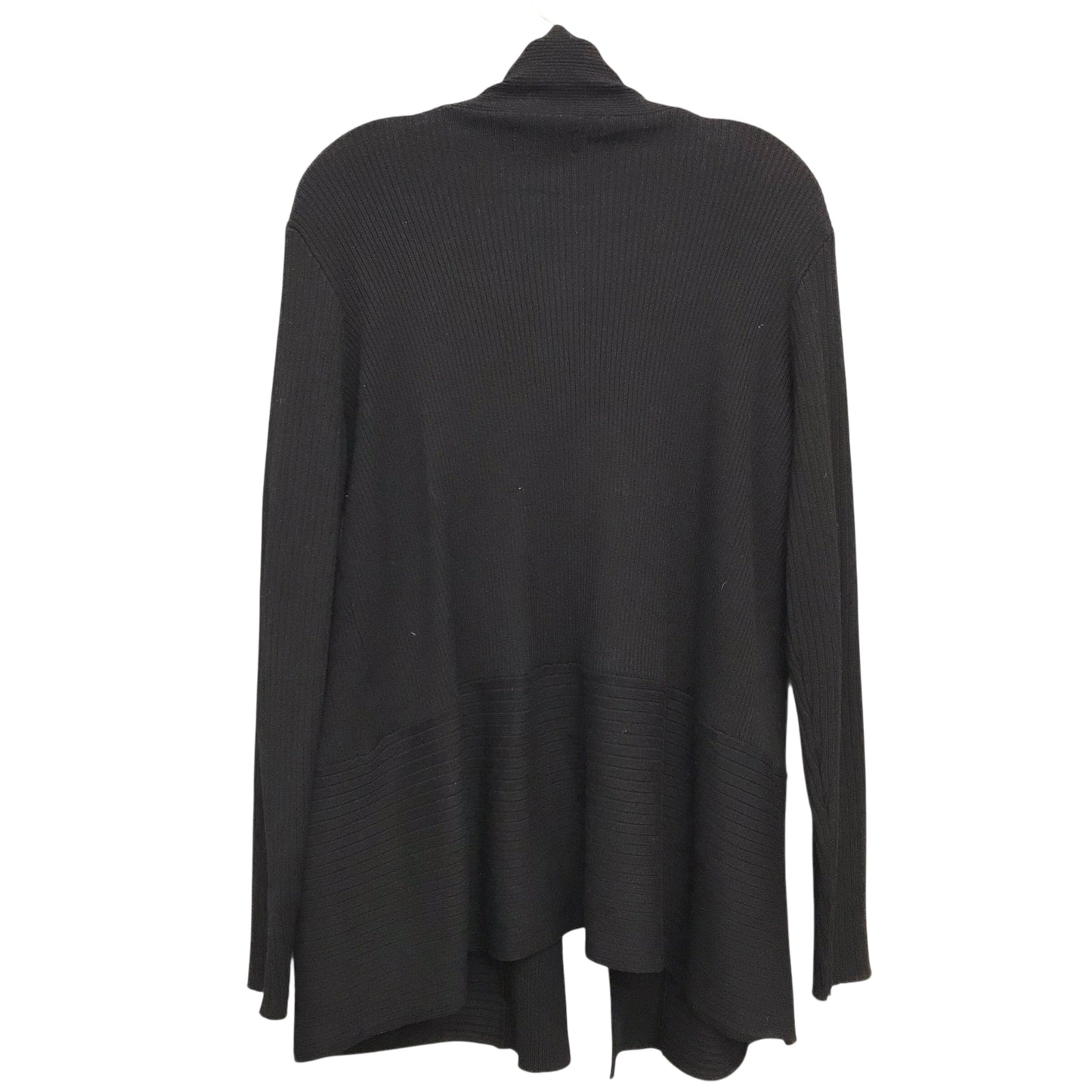 Sweater Cardigan By Avenue In Black, Size:L