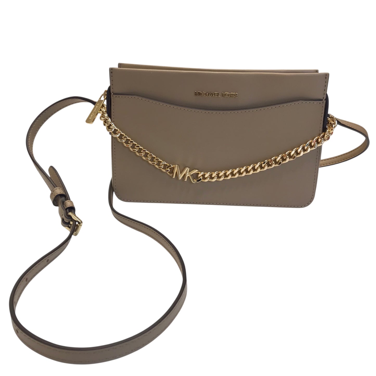Crossbody Designer By Michael Kors In Tan, Size:Small