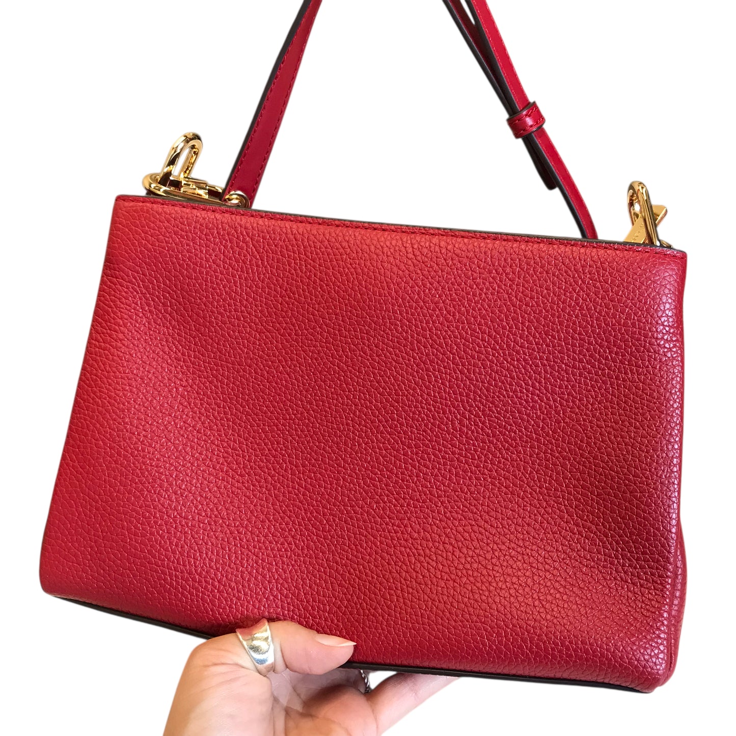 Crossbody Designer By Michael Kors In Red, Size:Small