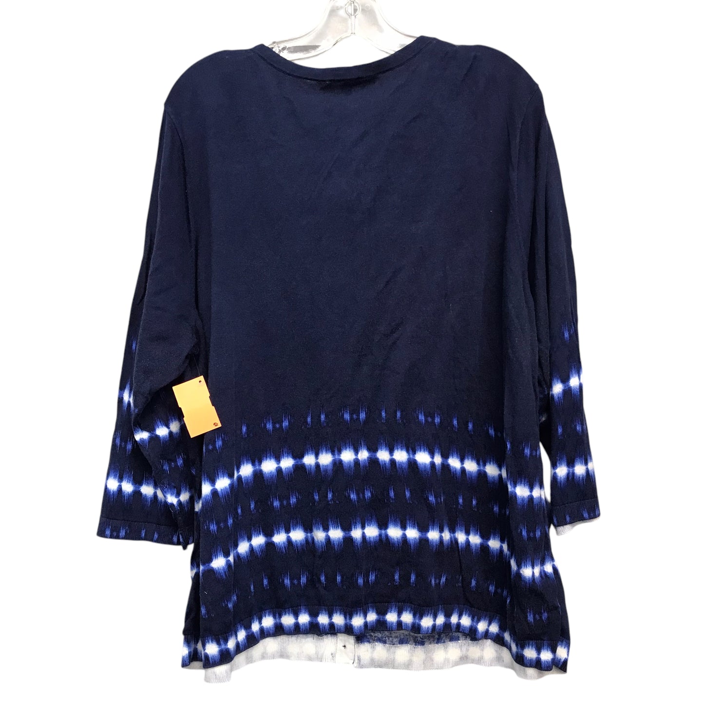 Sweater Cardigan By Talbots In Blue, Size:3X