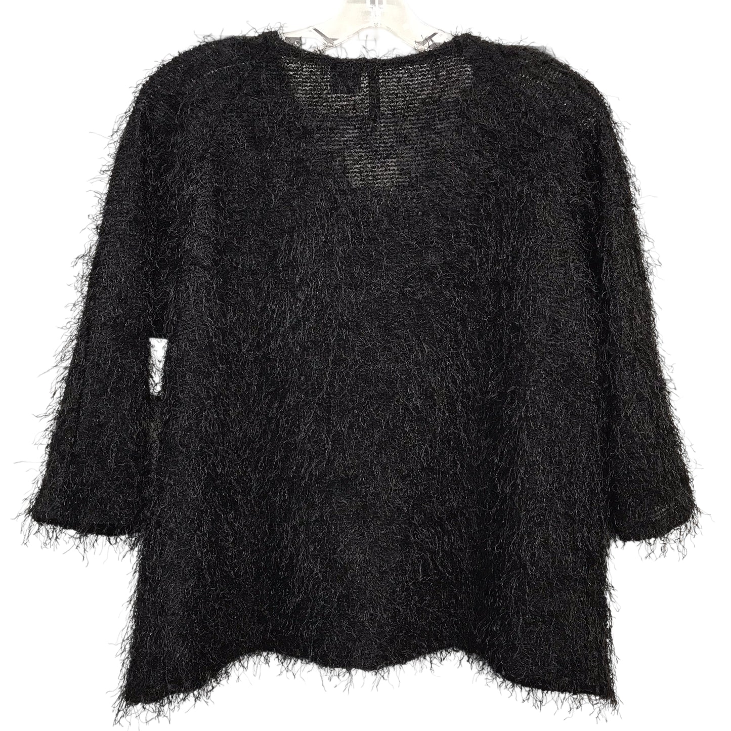 Sweater Cardigan By New Directions In Black, Size:L