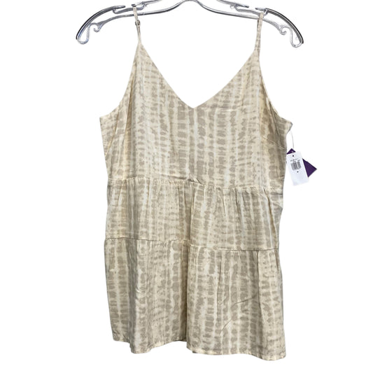 Top Sleeveless By Old Navy In Cream & Tan, Size:M
