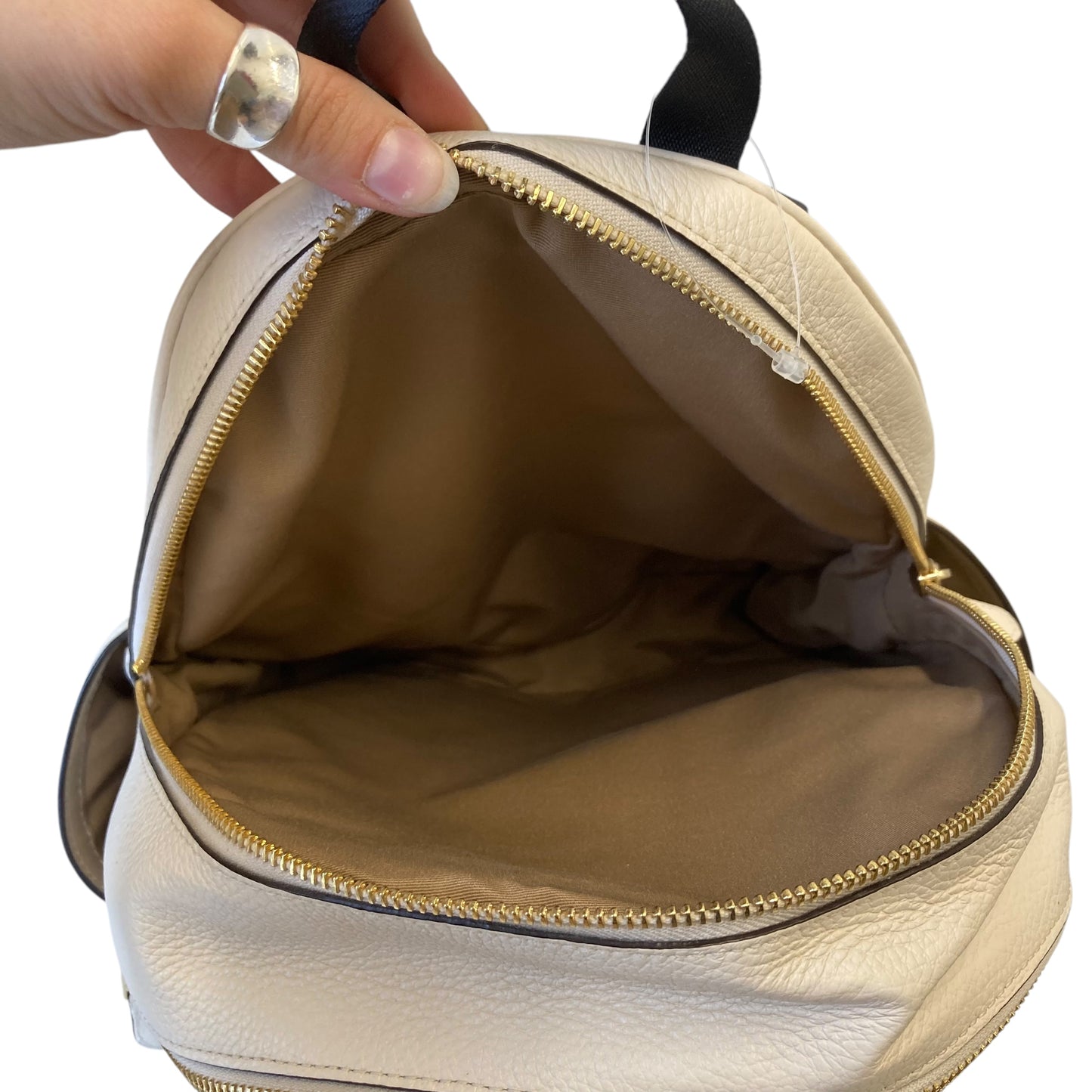 Backpack Designer By Coach In Cream, Size:Large