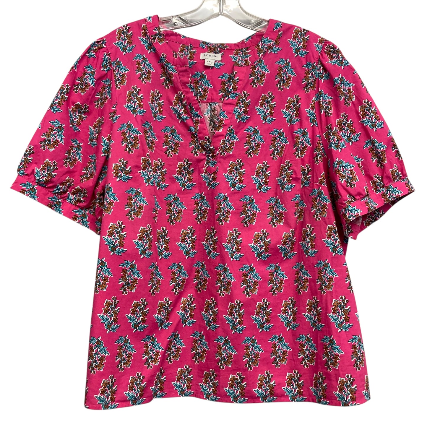 Top Ss By J. Crew In Floral Print, Size:1X