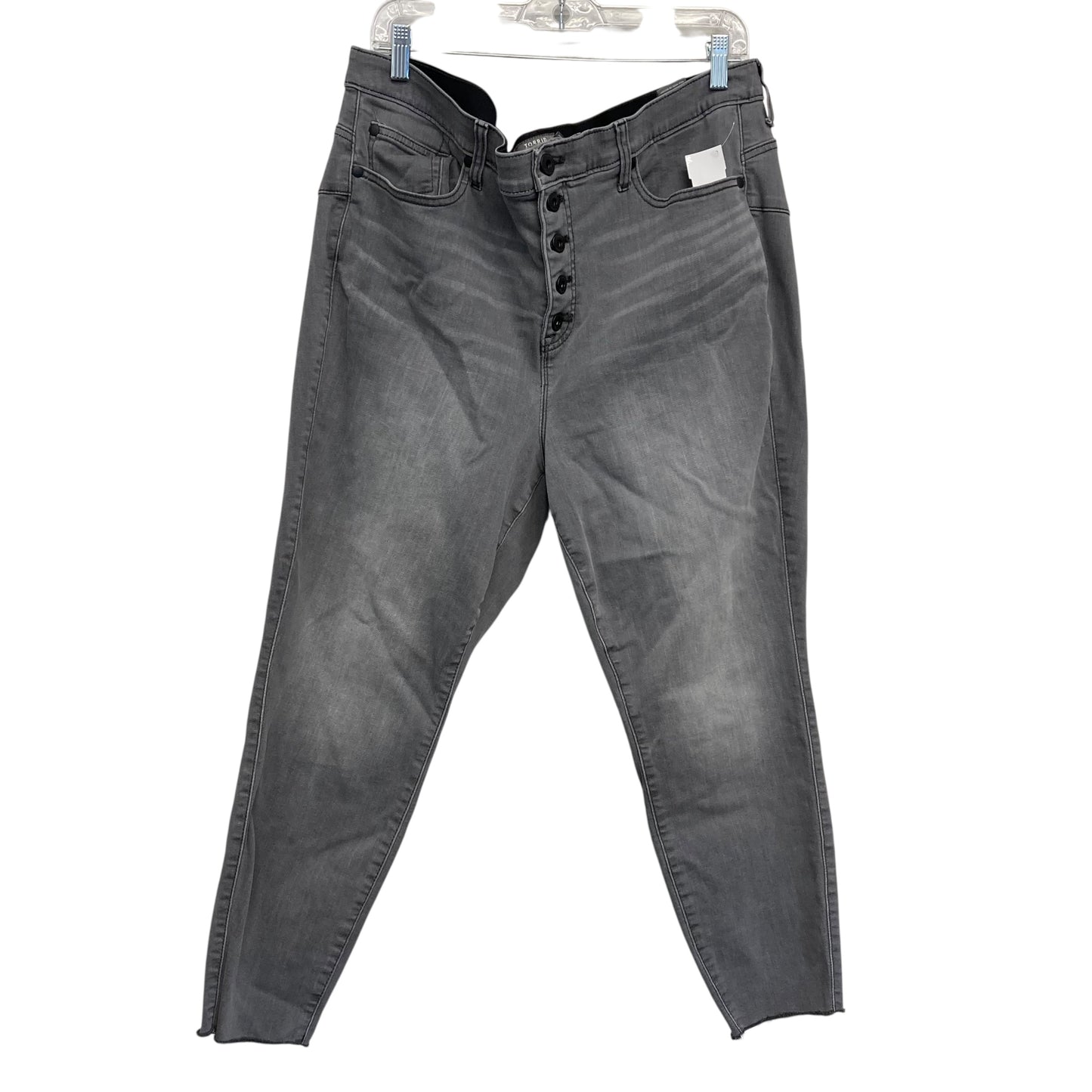 Jeans Skinny By Torrid In Grey, Size:20