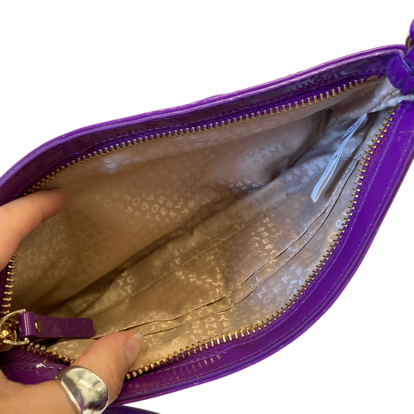 Crossbody Designer By Kate Spade In Purple, Size:Small