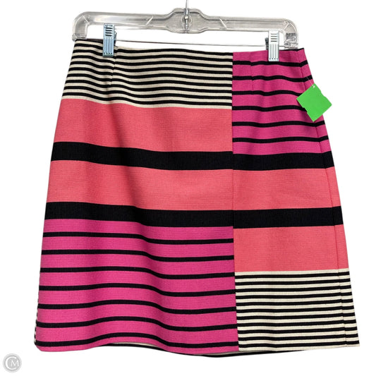 Skirt Mini & Short By Loft In Striped Pattern, Size: 4