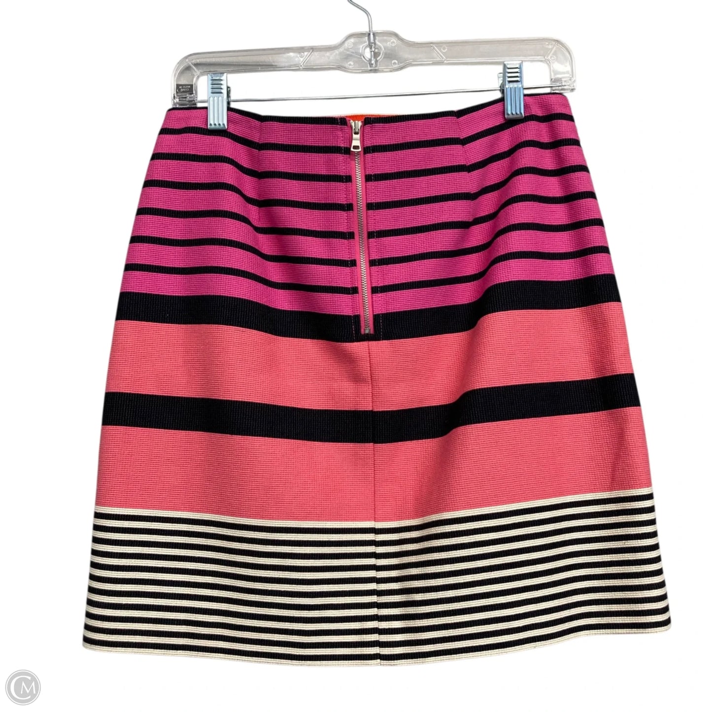 Skirt Mini & Short By Loft In Striped Pattern, Size: 4
