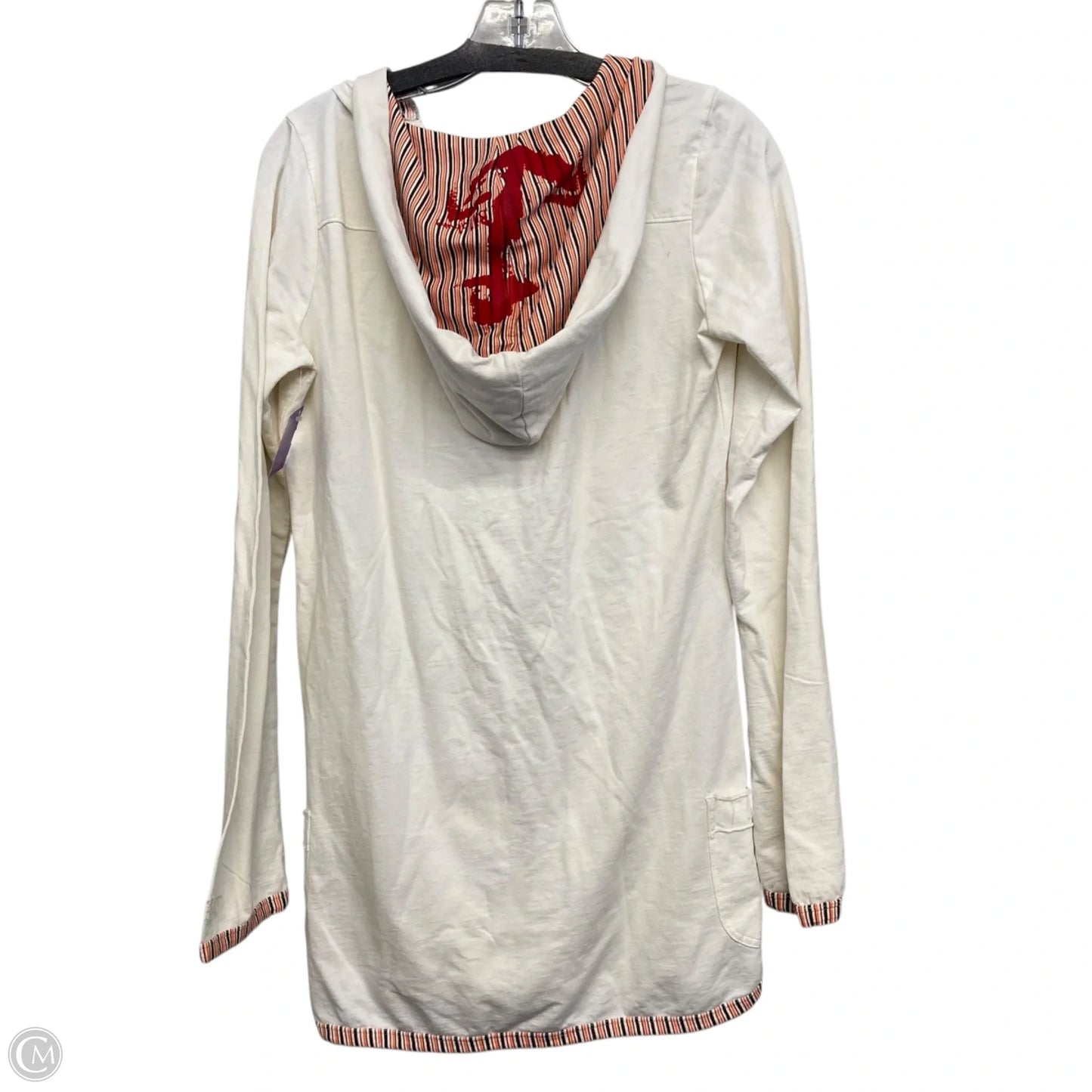 Top Long Sleeve By Billabong In Cream, Size: M