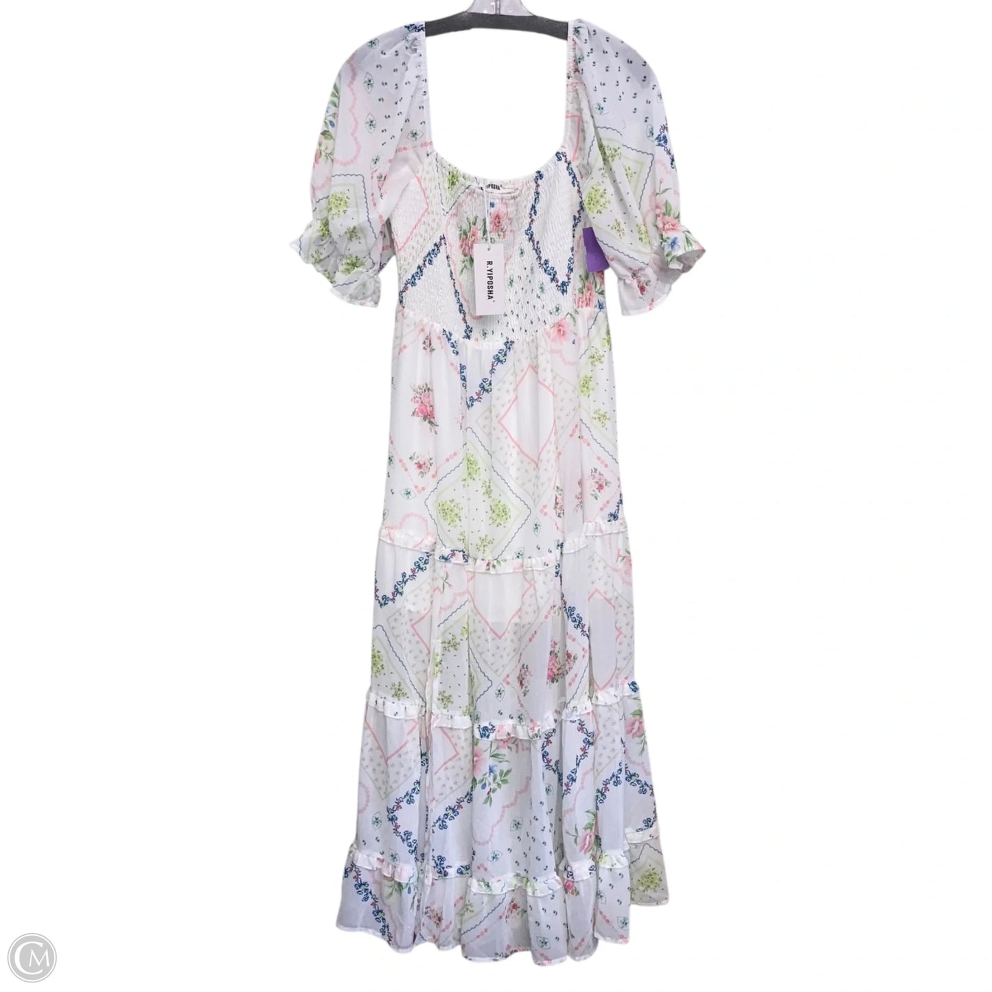 Dress Casual Midi By R. Yiposha In Multi-colored, Size: L