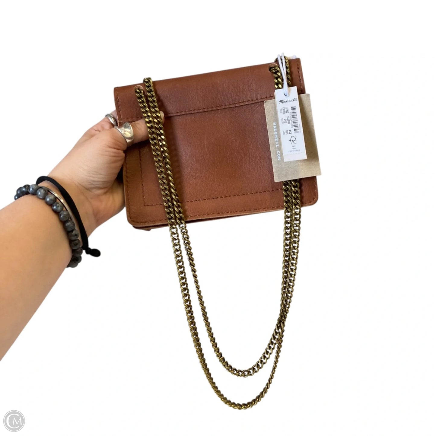Handbag Leather By Madewell, Size: Small