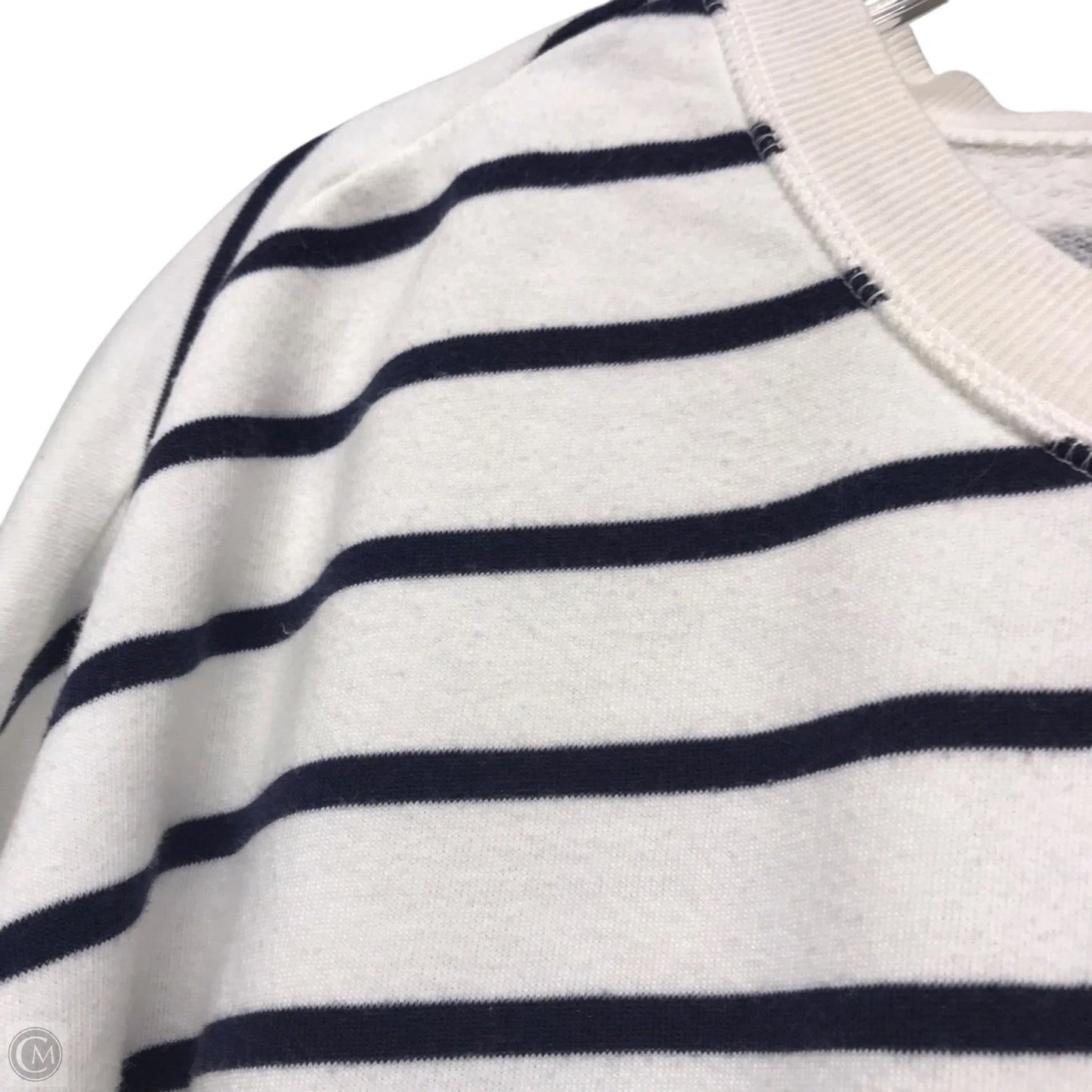 Top Long Sleeve By Old Navy In Blue & White, Size: 1x