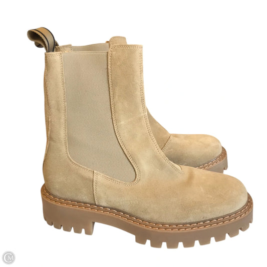 Boots Ankle Flats By Last In Beige, Size: 8.5