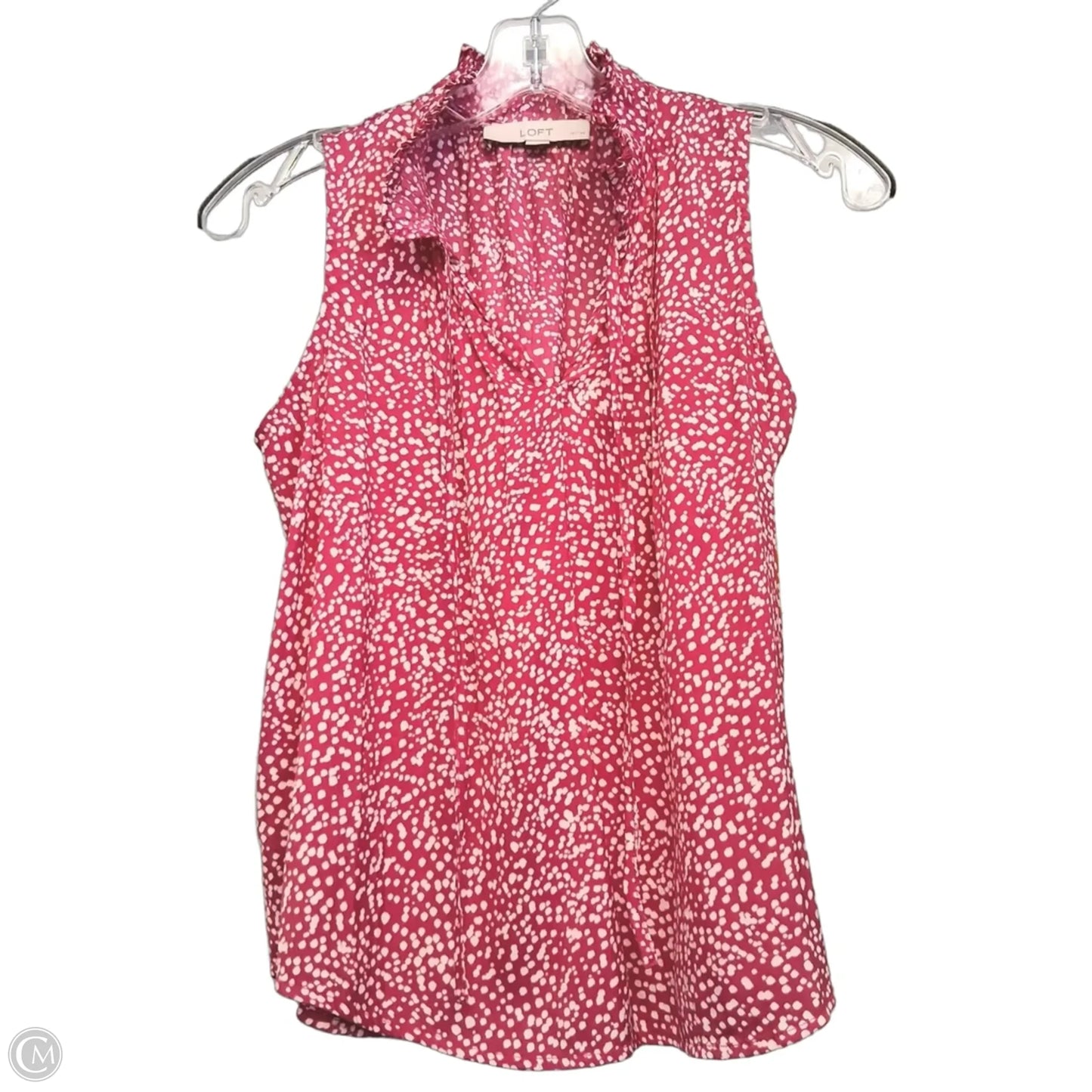Top Sleeveless By Loft In Pink, Size: Xsp