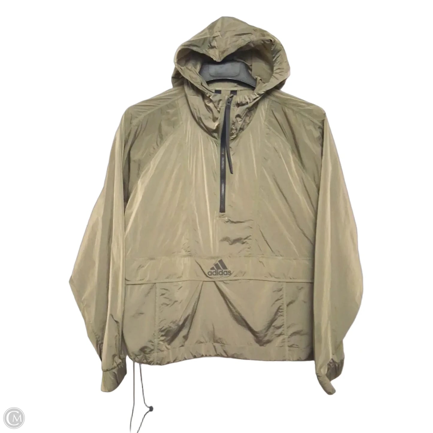 Athletic Jacket By Adidas In Green, Size: M