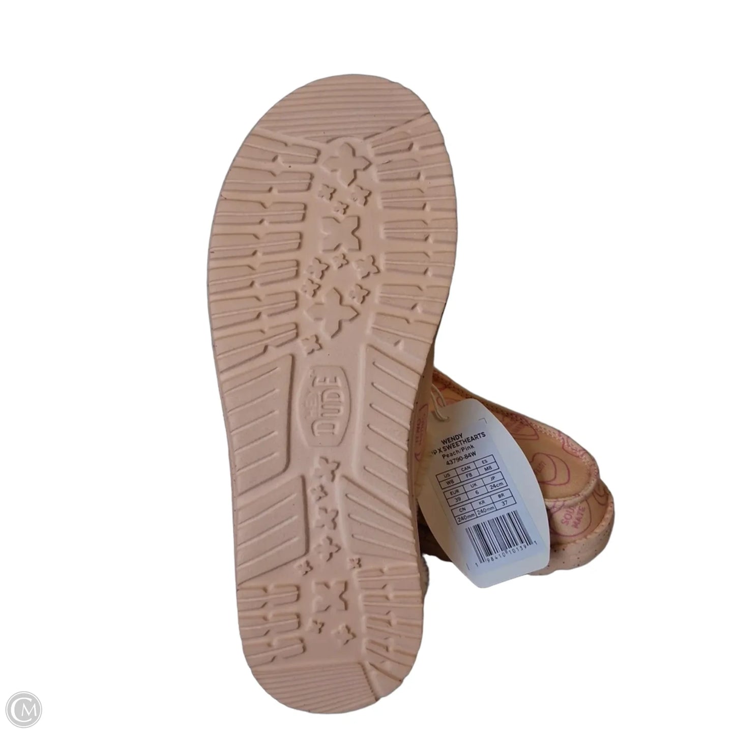 Shoes Flat By Hey Dude In Peach, Size: 8