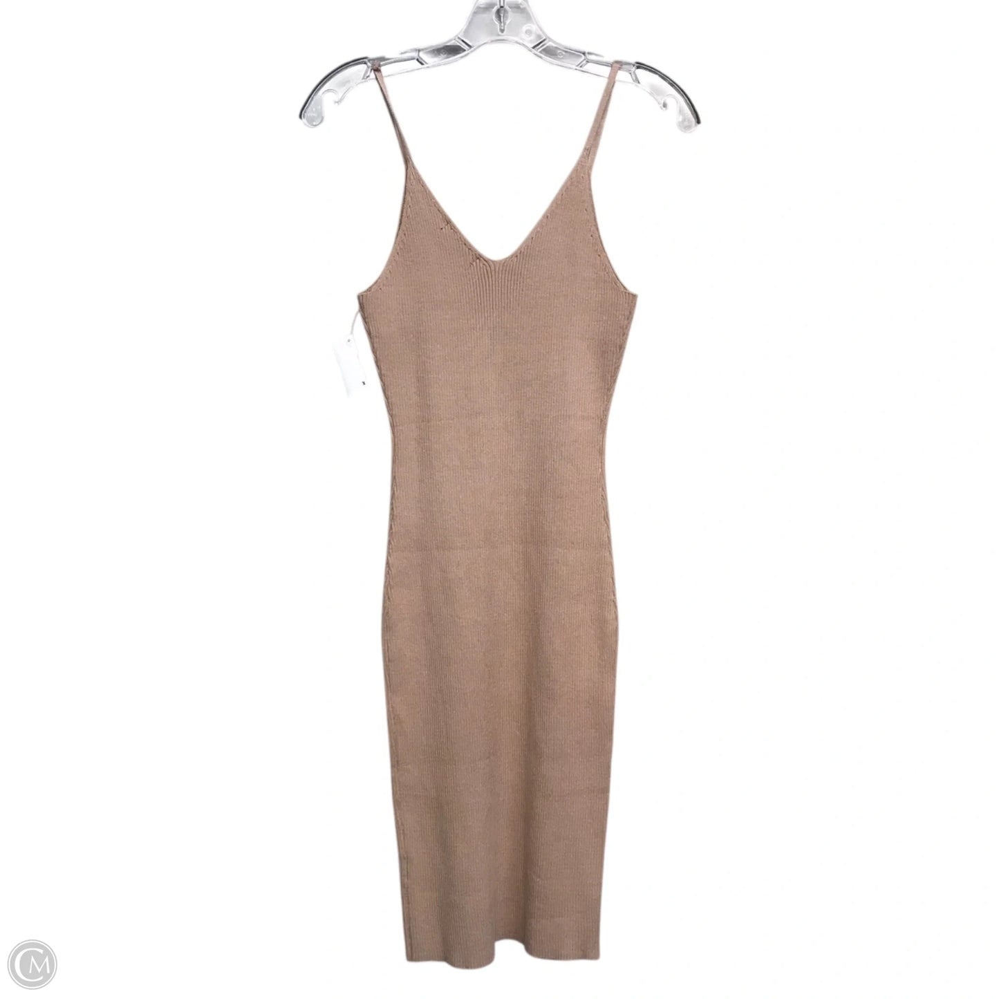 Dress Sweater By Shein In Tan, Size: S