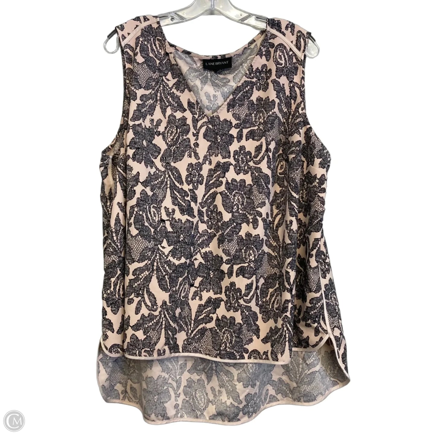 Top Sleeveless By Lane Bryant In Black & Tan, Size: 2x