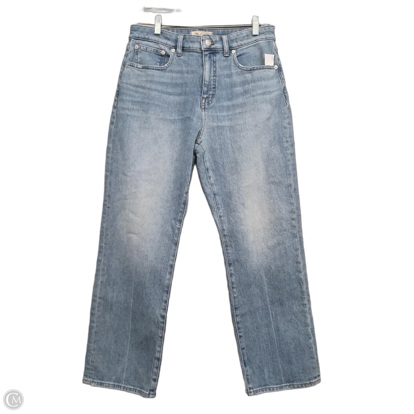 Jeans Straight By Madewell In Blue Denim, Size: 8p