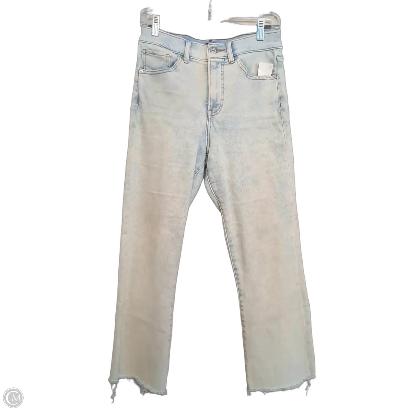 Jeans Straight By Express In Blue Denim, Size: 4