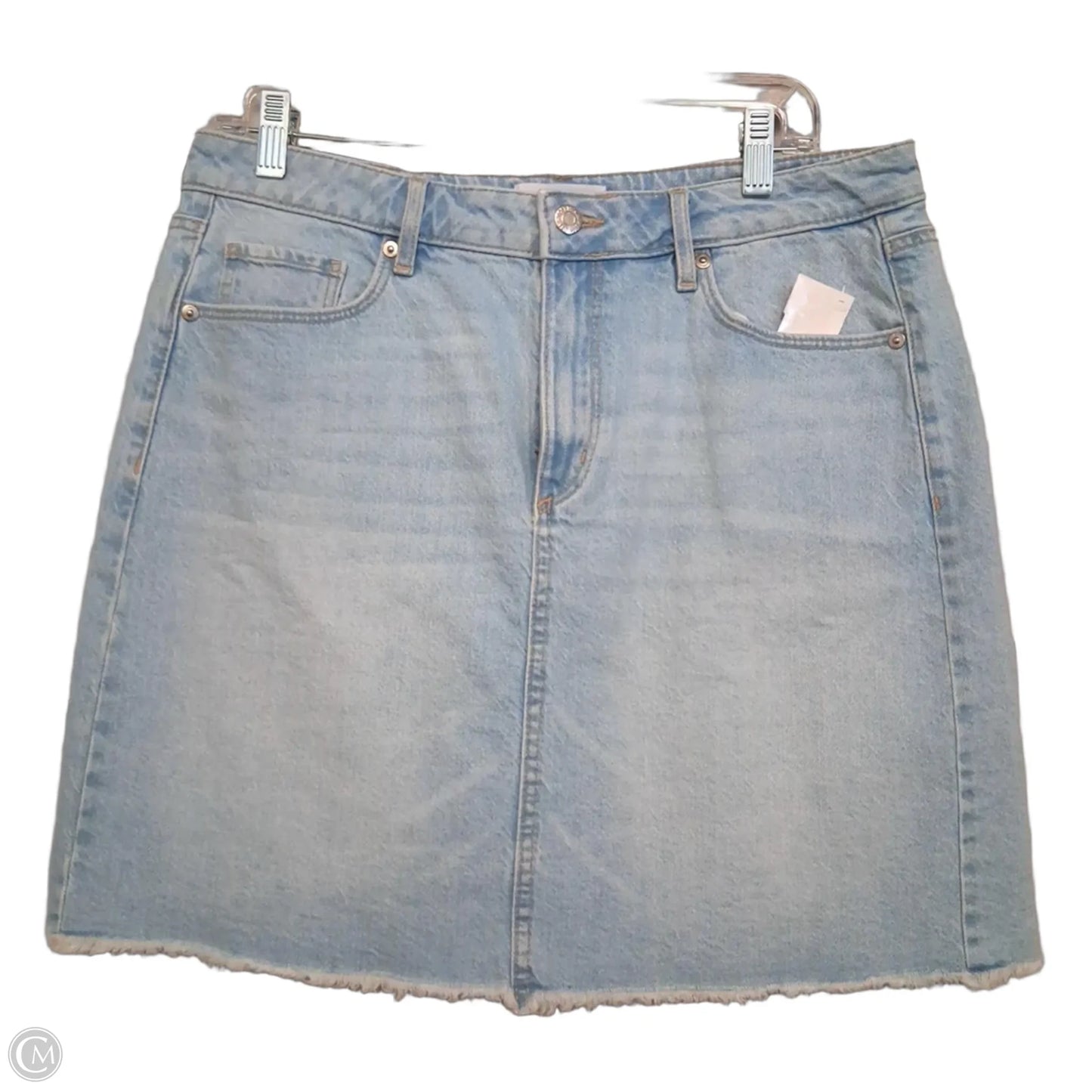 Skirt Mini & Short By Loft In Blue Denim, Size: 8