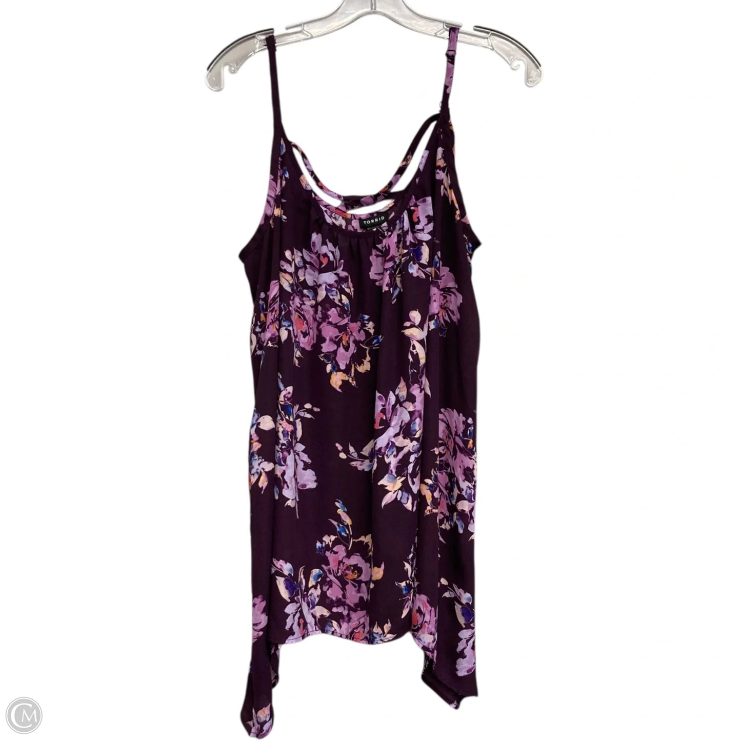 Top Sleeveless By Torrid In Floral Print, Size: 1x
