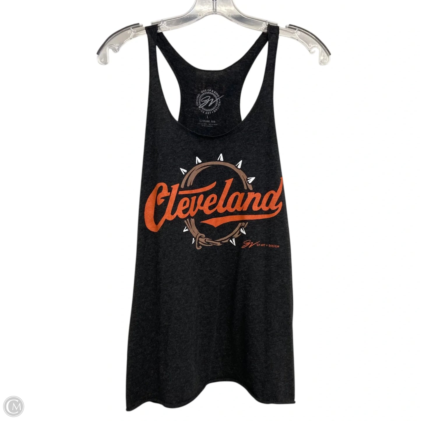 Top Sleeveless By GV Art In Black, Size: L