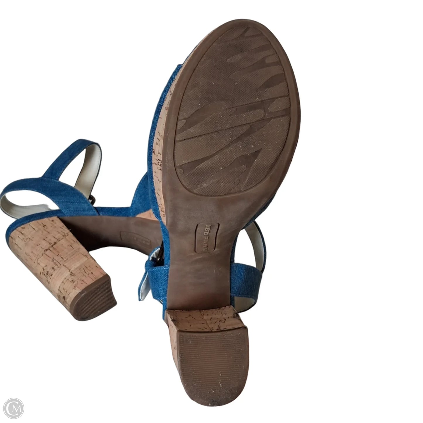 Shoes Heels Wedge By Anne Klein In Blue, Size: 9