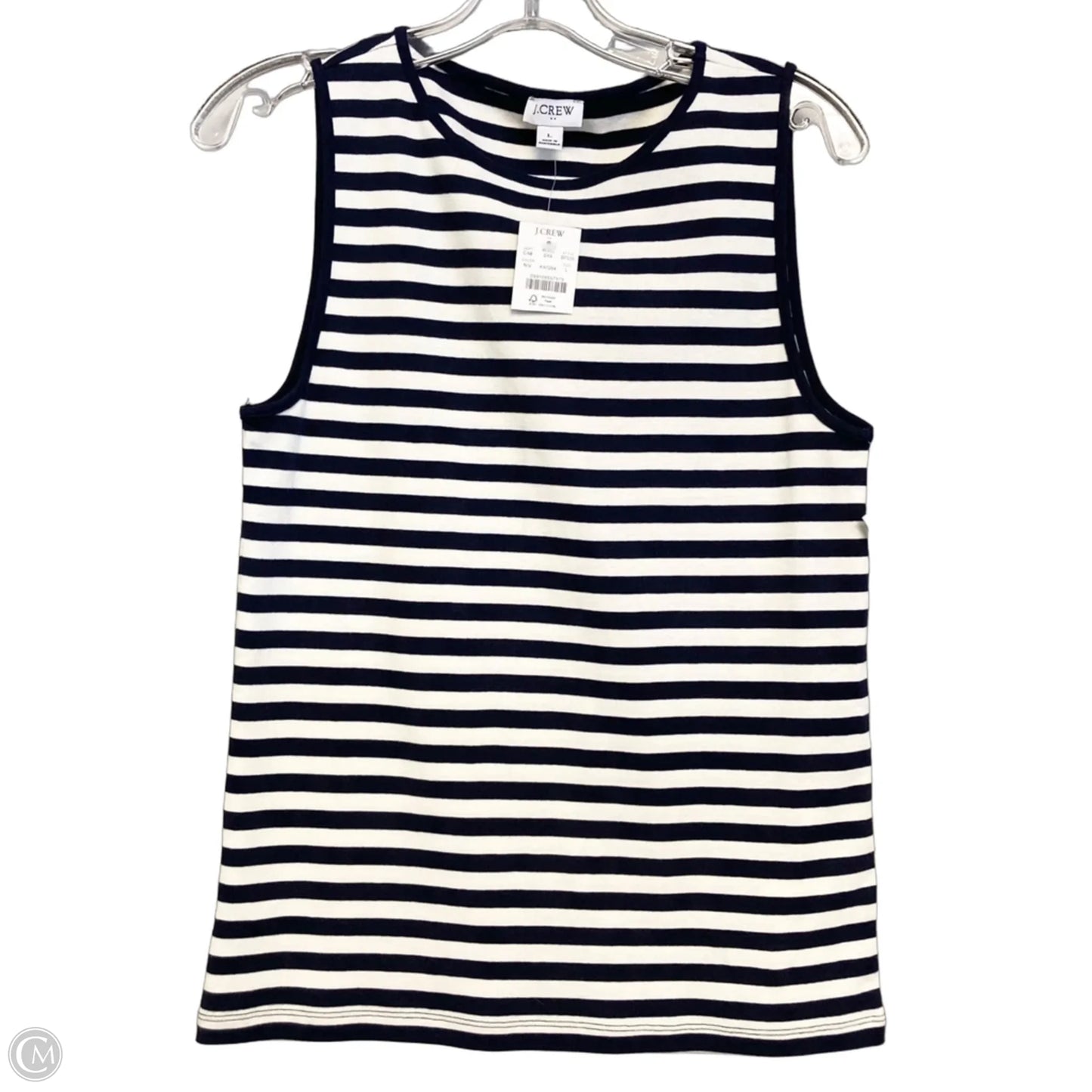 Top Sleeveless By J. Crew In Navy, Size: L