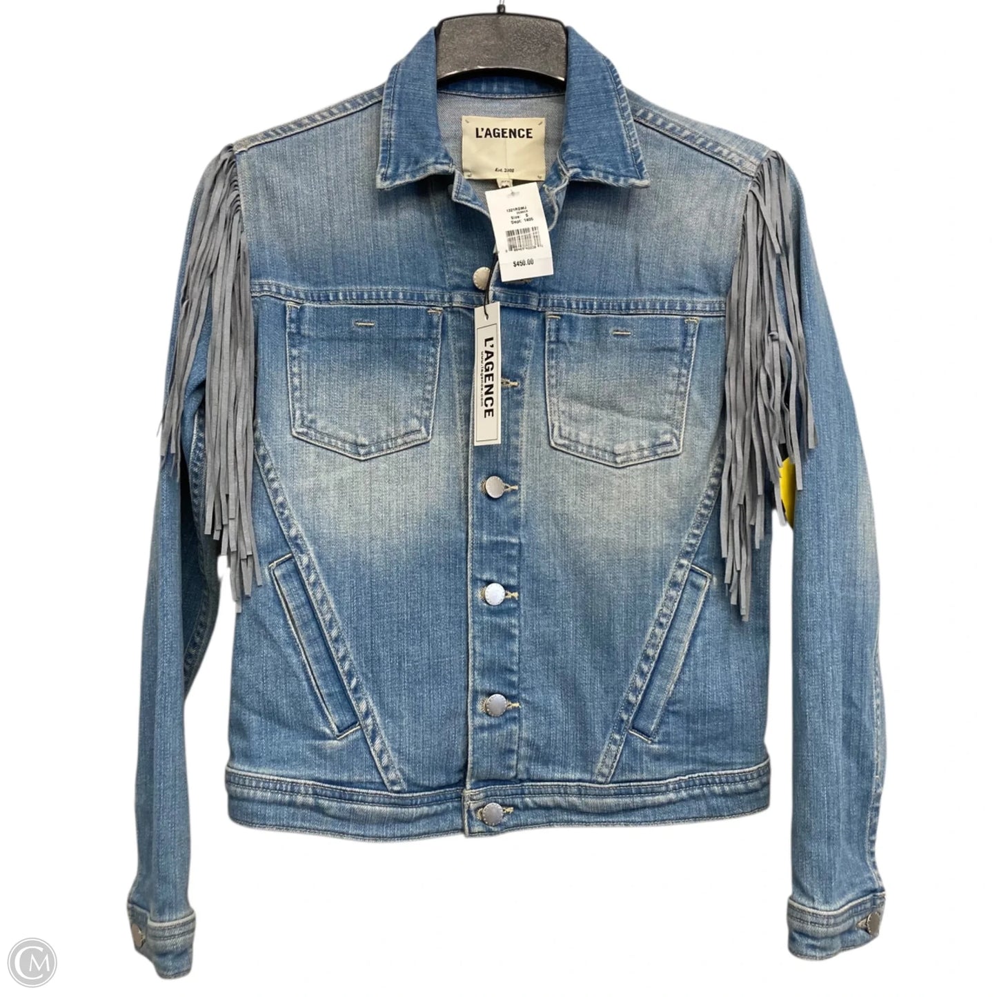Jacket Denim By L‘agence In Blue, Size: S
