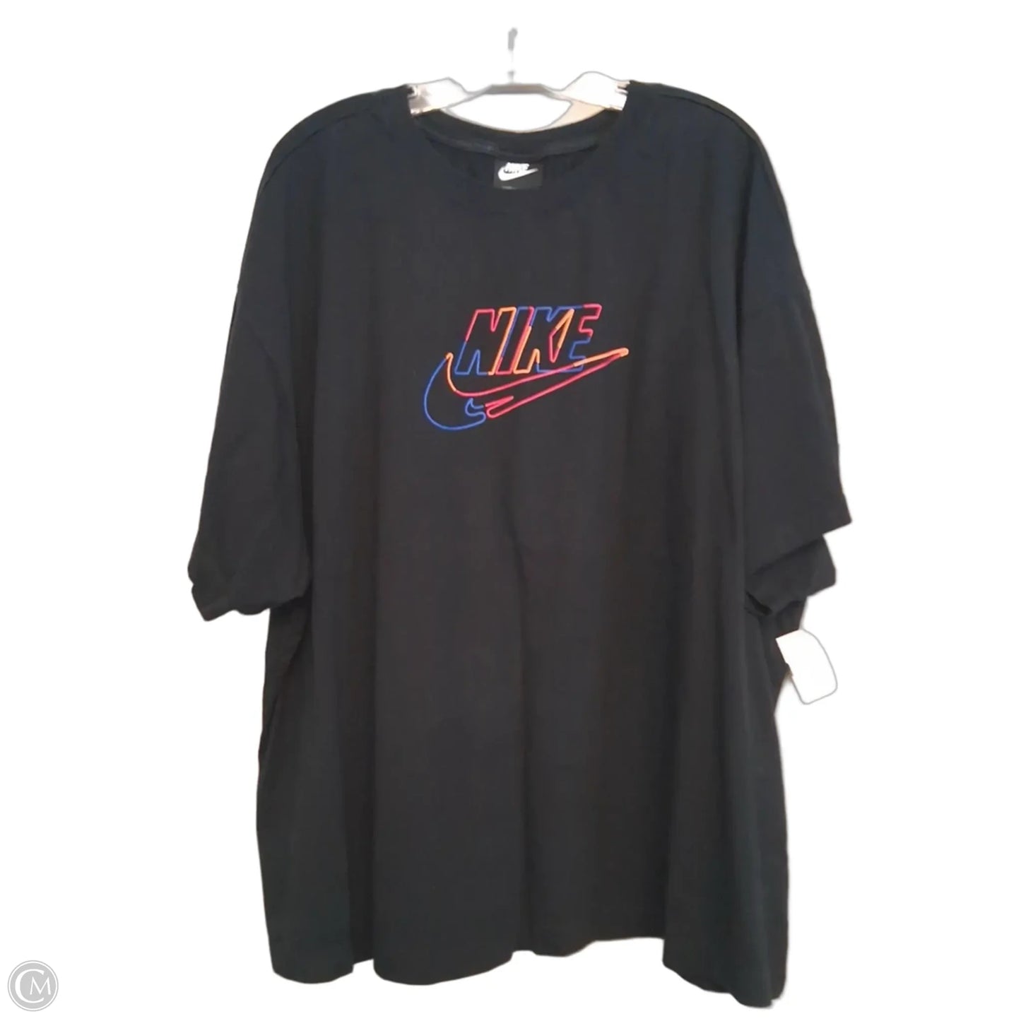 Athletic Top Short Sleeve By Nike In Black, Size: 3x