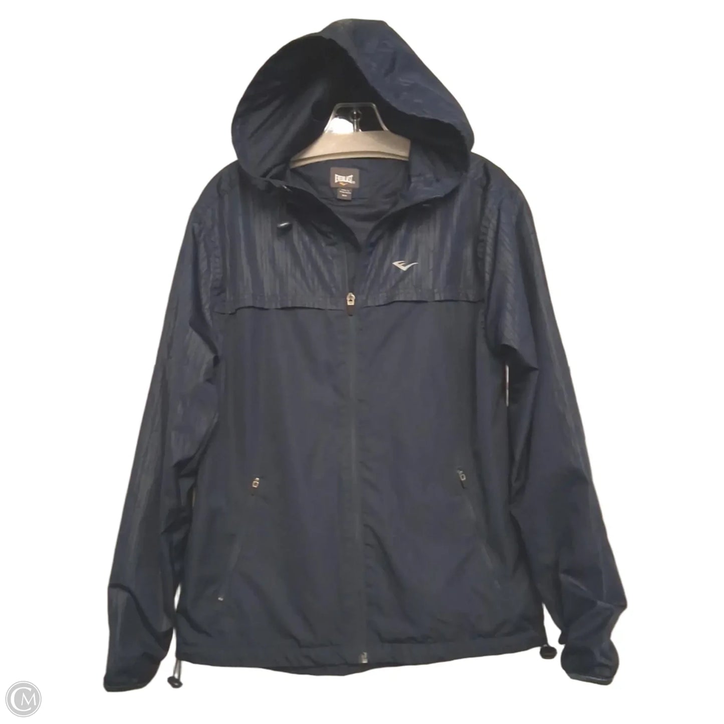Jacket Windbreaker By Everlast In Blue, Size: S