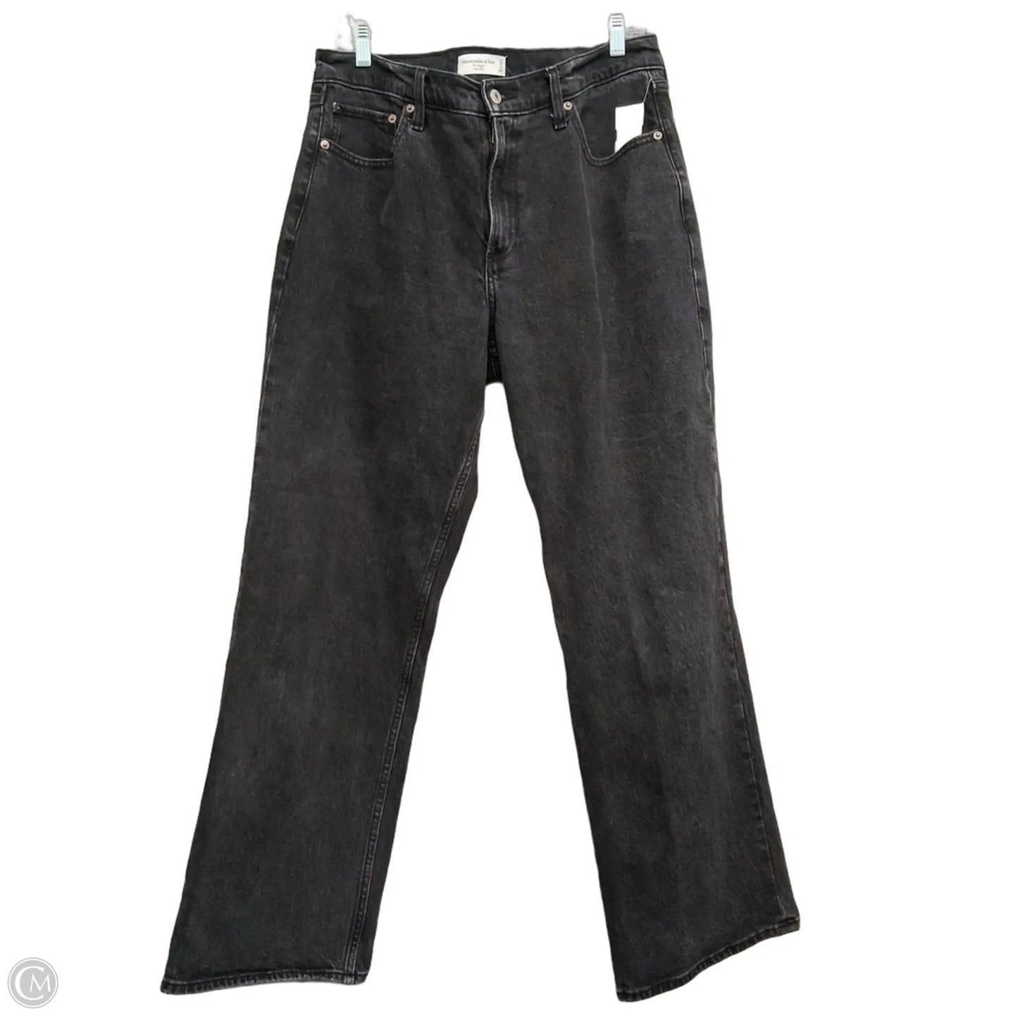 Jeans Wide Leg By Abercrombie And Fitch In Black, Size: 12
