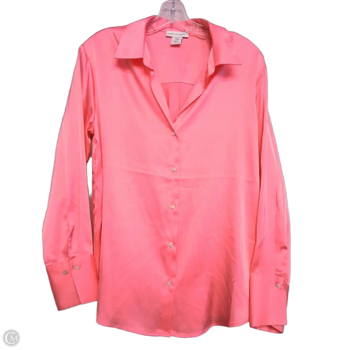 Blouse Long Sleeve By Cupcakes And Cashmere In Pink, Size: M
