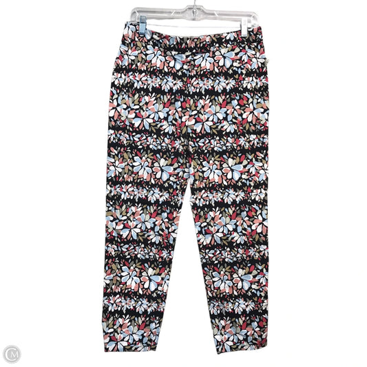 Cropped Pants By Anne Klein In Floral Print, Size: 4
