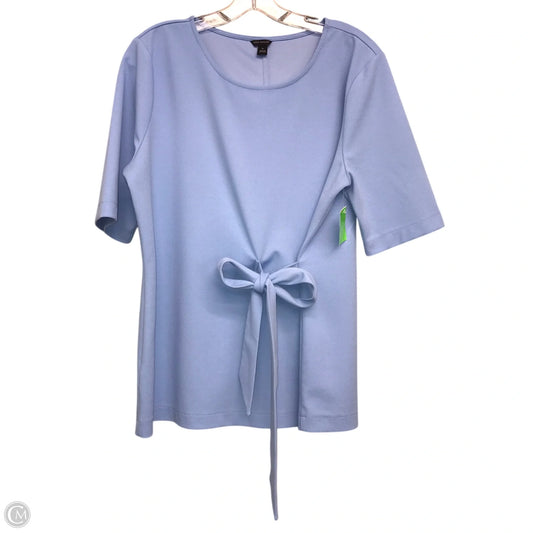 Top Short Sleeve By Ann Taylor In Blue, Size: Xl