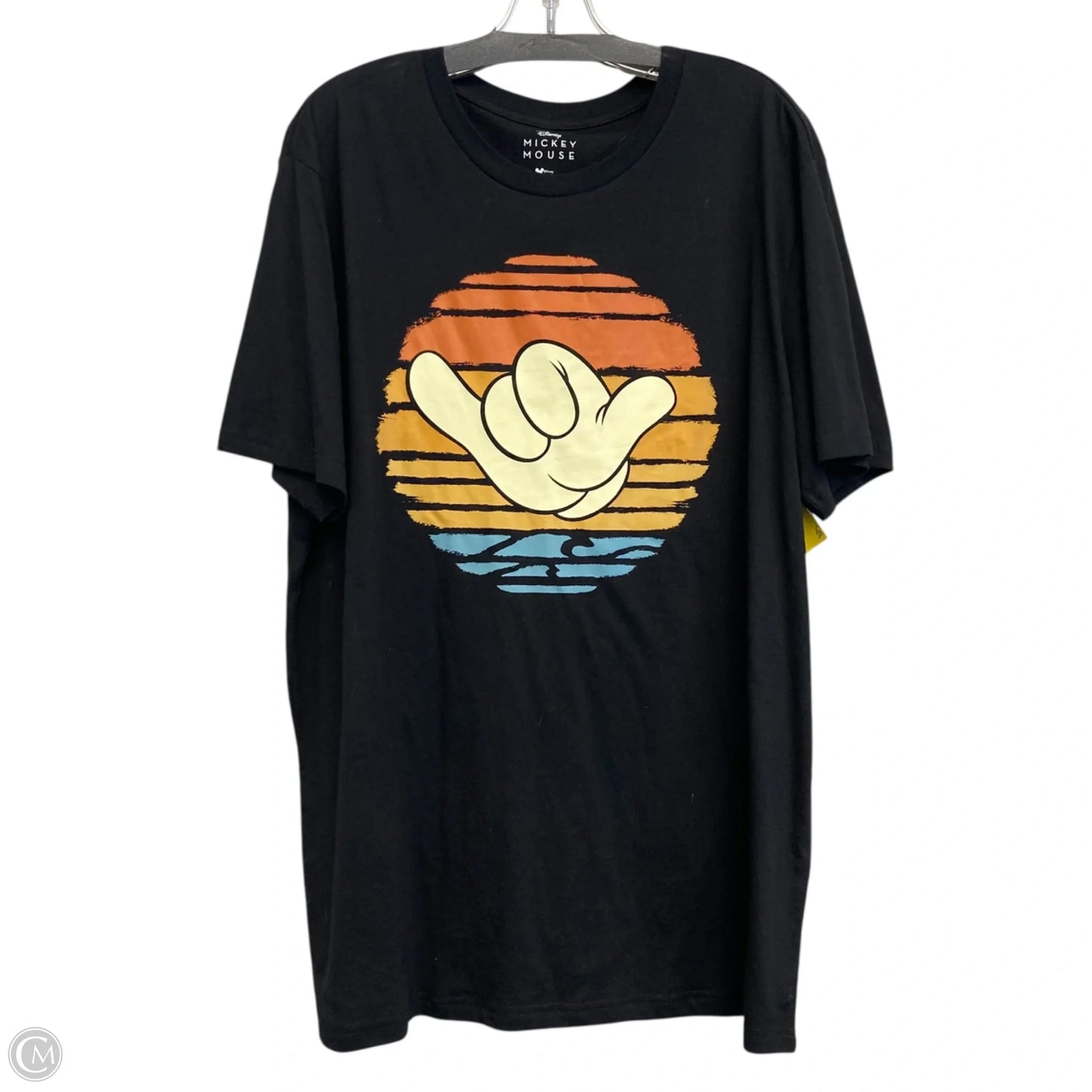Top Short Sleeve Basic By Disney In Black, Size: 2x