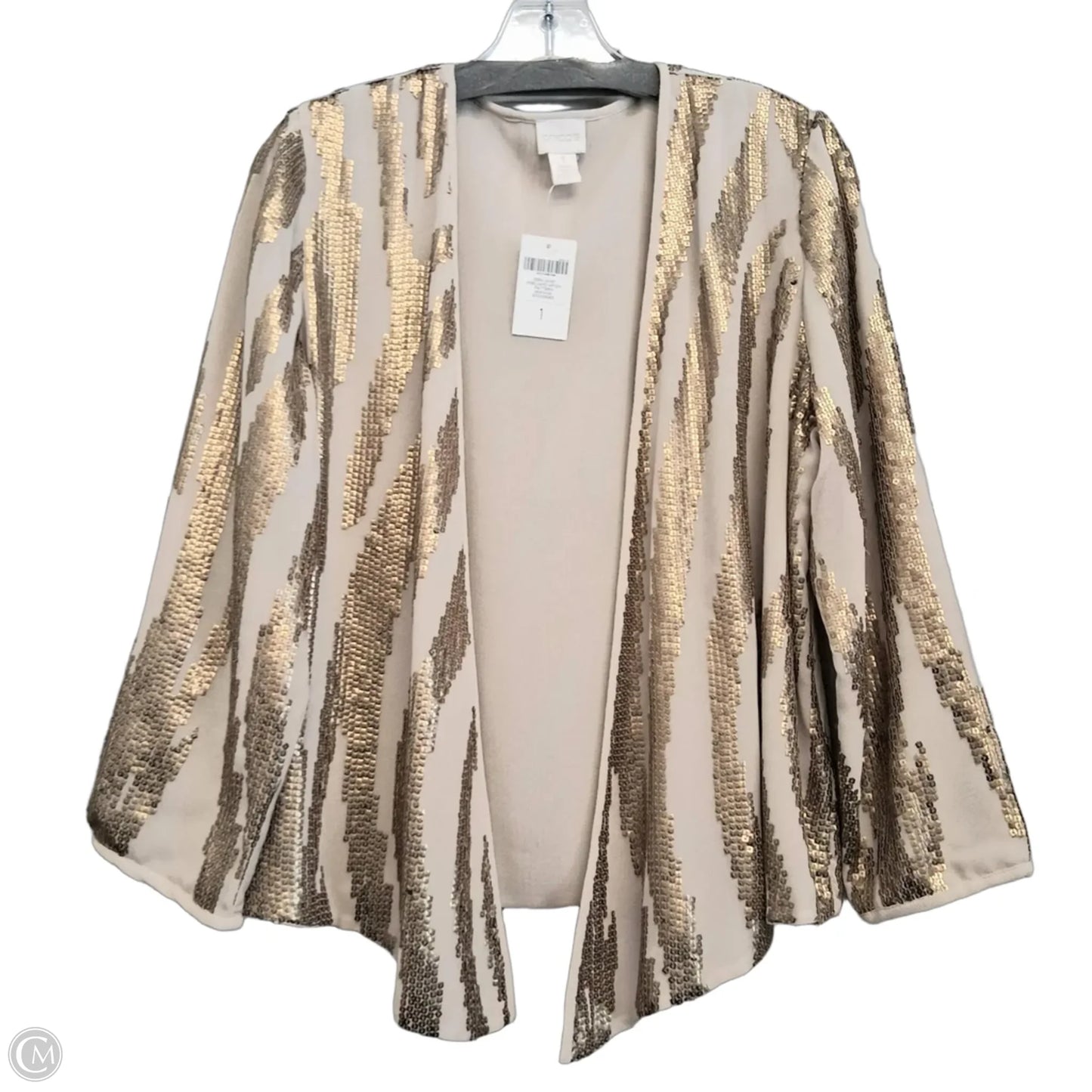 Blazer By Chicos In Tan, Size: M